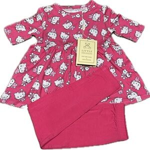 18-24 Little Snuggles Hello Kitty Peplum/Leggings